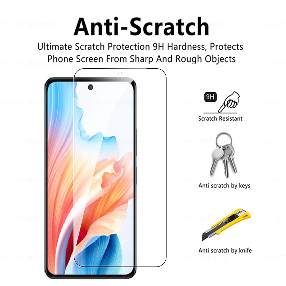 Voor Oppo A79 5G Glas 3 Stuks Gehard Glas Screen Protector Voor Oppo A79 EEN 79 79A 6.72 inch Armor Cover Beschermende Films CPH2553