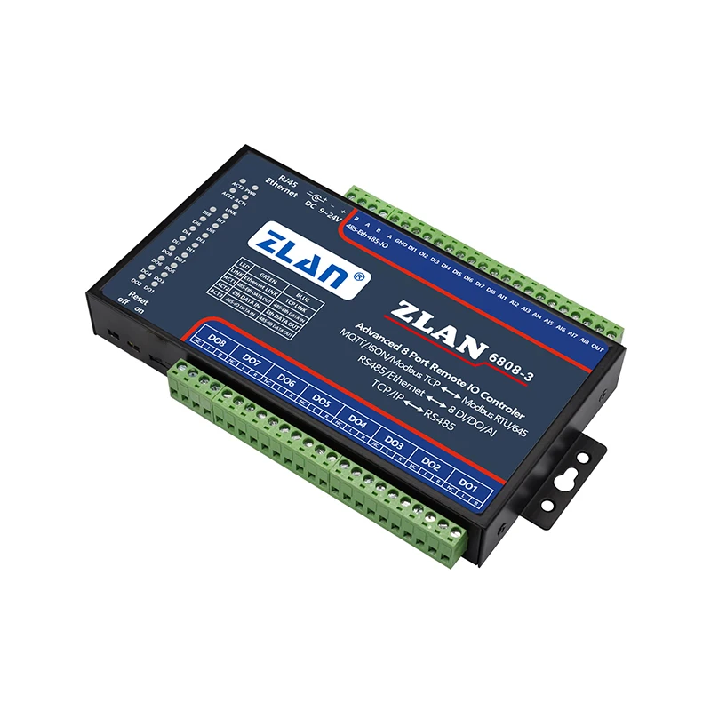 

Модуль дистанционного ввода-вывода, переключатель к модулю Ethernet 8, аналоговый сбор данных, 8, цифровой коммутационный модуль ввода/вывода ZLAN6808-3
