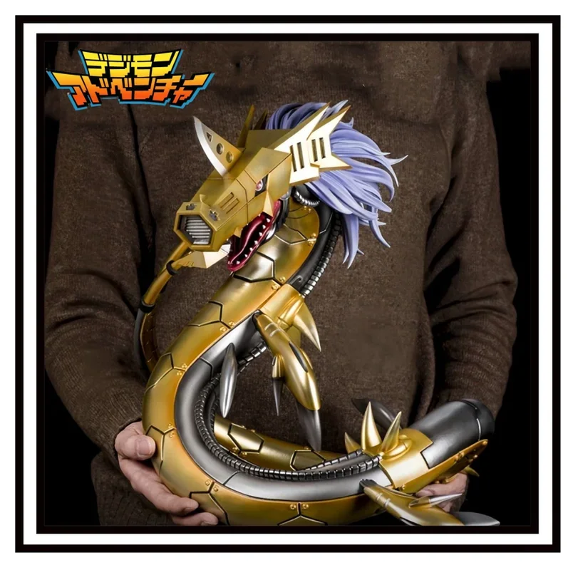 Anime Figure Digimon Adventure  Metal Seadramon 40cm Action Figureine Gk Pvc Statue Model Collect Decoration Toys For Kid Gifts