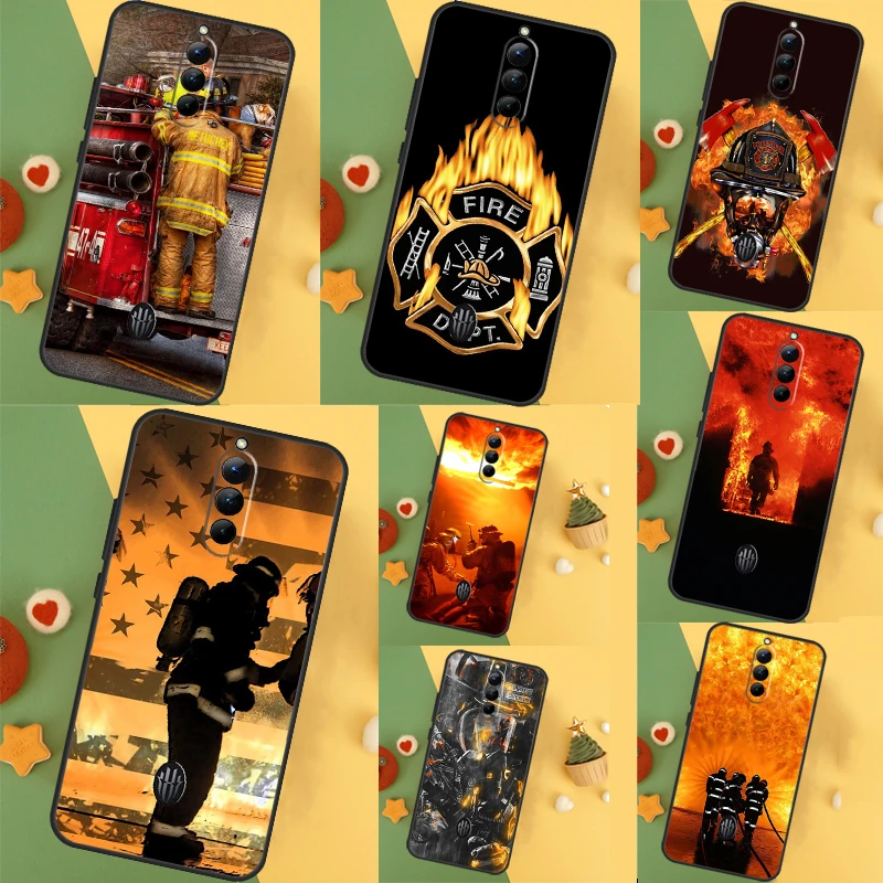 Firefighter Fire Fireman Phone Case For ZTE Nubia Red Magic 9 Pro Plus 5S 5G 6R 6 7 6S 7S 8 8S Pro Protective Cover