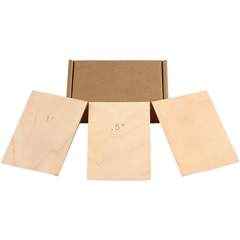 Maple Bass Guitar Neck Shim Kit 3 Sizes 0.25 0.5 1 Degree for Neck Pocket Alignment Tapered Design Enhances Structural Contact