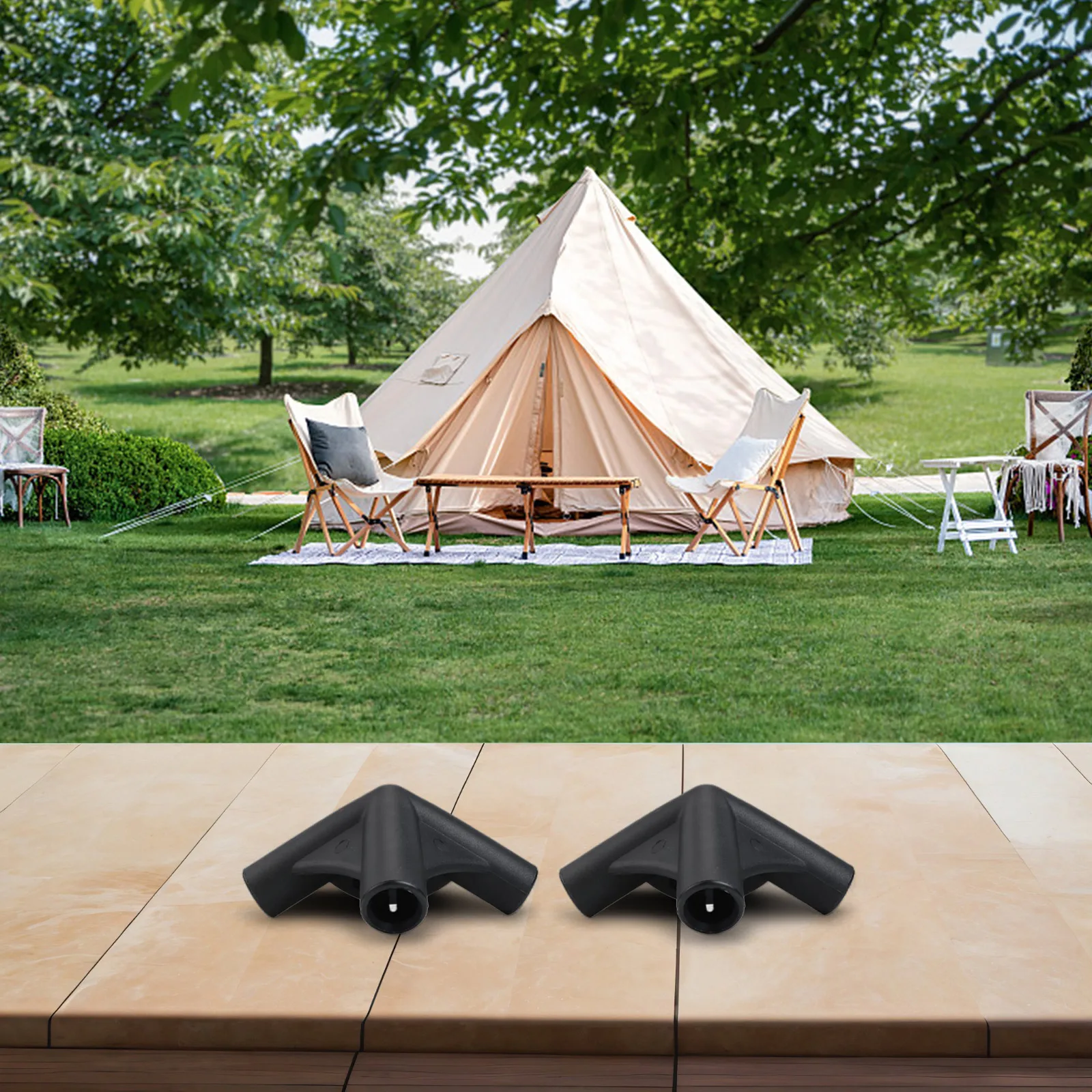 2pcs Outdoor Bathing Tent Four Way Connectors Tent Support Rod Connector Joint For Outdoor Camping Tent Joint Spare Parts