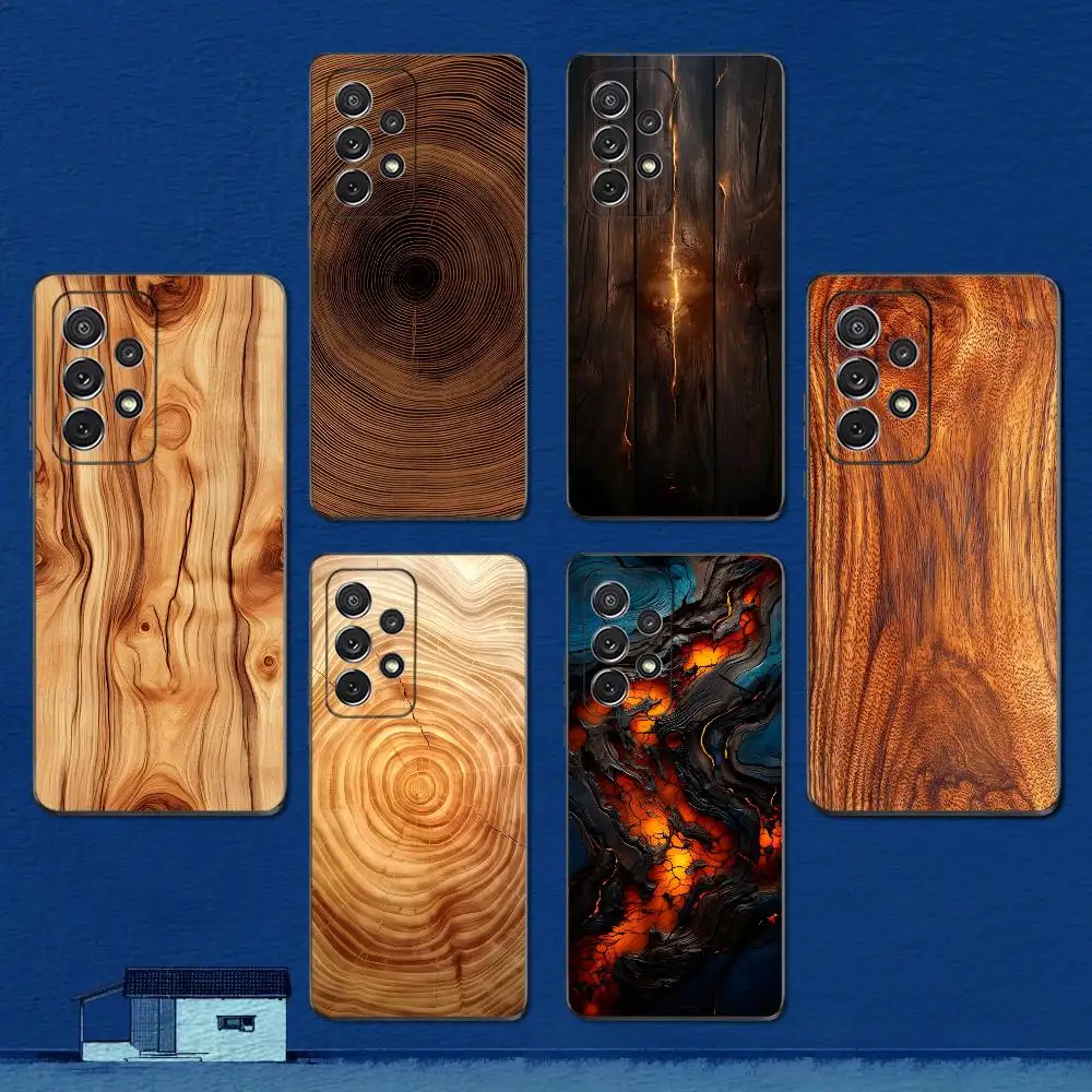 

Natural Art Texture Wood Phone Case For Samsung S22,S21,S20,S10,S9,S25,S24,S23,Ultra,FE,Plus,Lite,Soft Silicone Black Cover