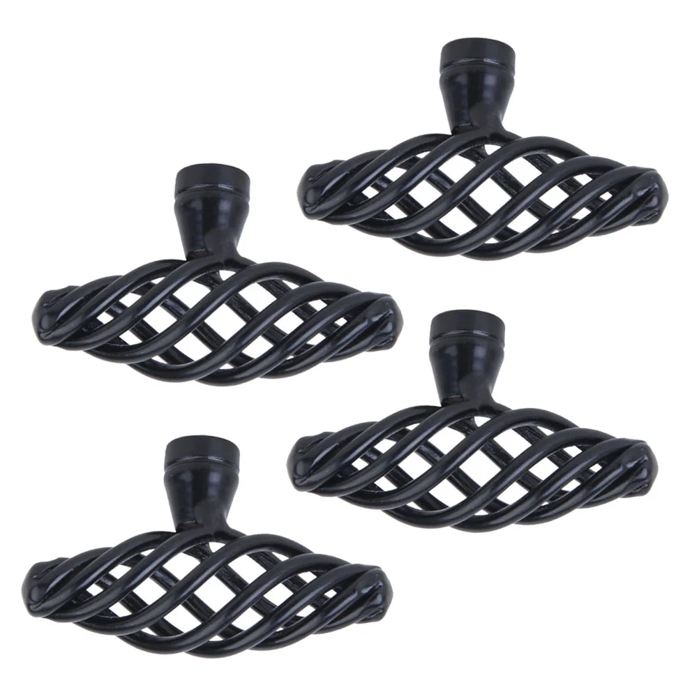 4pcs Bird Cage Pull Handle Alloy Drawer Knobs Cabinet Door Furniture Knob Large Size For Wardrobe Chest Kitchen