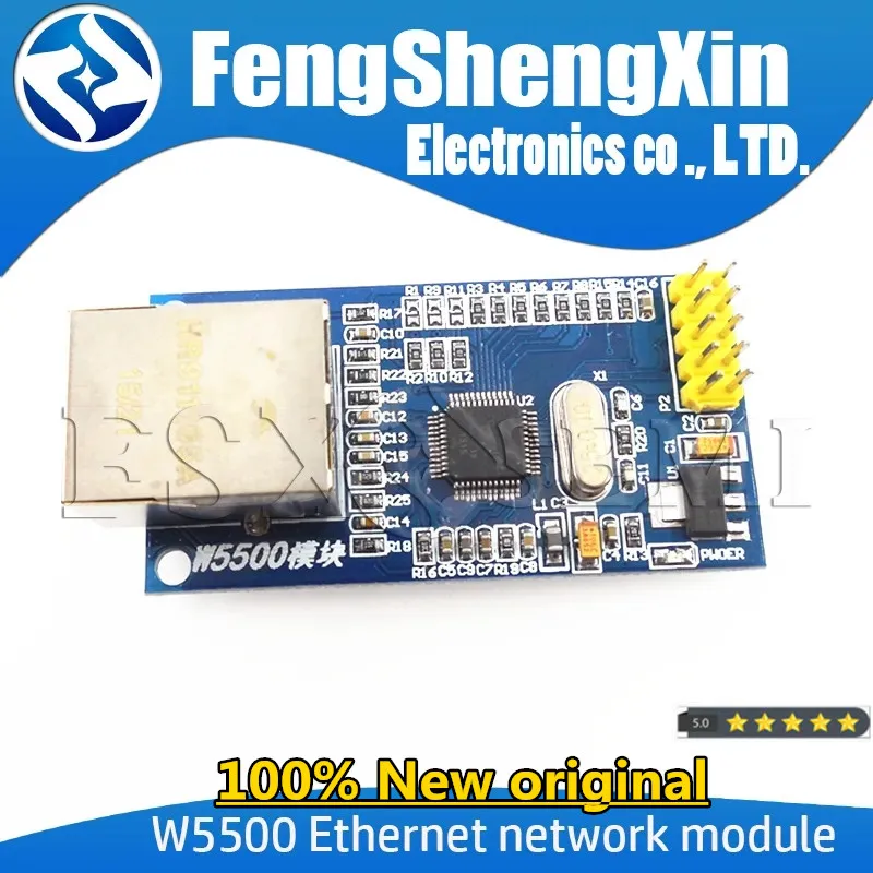 New W5500 Ethernet network module hardware TCP/ IP 51 /STM32 microcontroller program over W5100