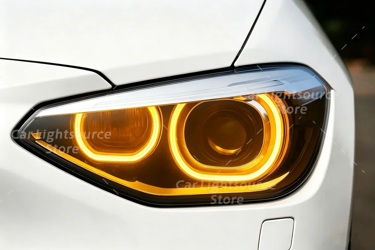 Yellow Angel Eyes DRL Boards For BMW 1 Series F20 F21 2012-2015 Xenon Headlight Daytime Running Lights Module Amber Blue Red image 3