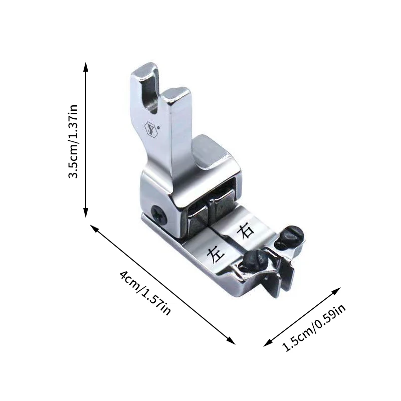 Lewa prawa regulowana stopka pozycjonująca o wysokim i niskim stopie Uniwersalna podwójna stopka kompensacyjna Przemysłowa maszyna do szycia