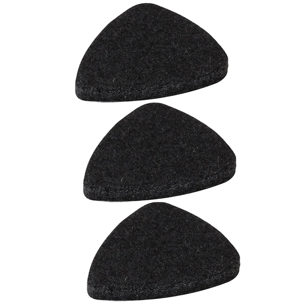 

3pcs Wool Felt Guitar Picks Portable Thumb Plectrums for Ukulele Electric Thin Practice Accessories Practical Folk