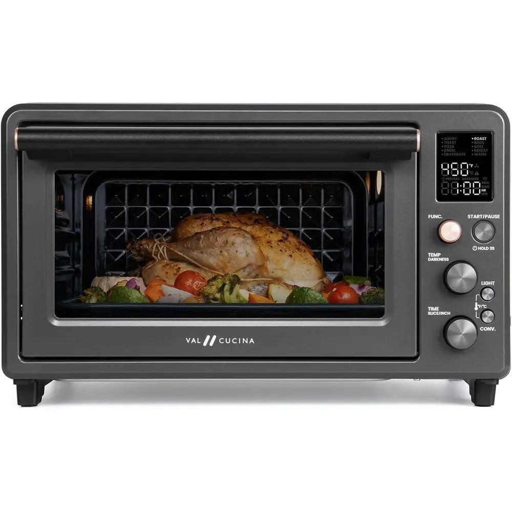 

12 Pizza & 6-Slice Toaster Oven, 26.3 QT Convection, Infrared Heating, Easy Clean Enamel Interior