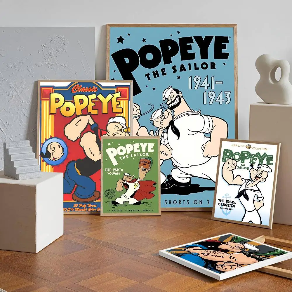 P-PopeyeS The SailorS DIY Sticky Poster Waterproof Paper Sticker Coffee House Bar Home Decor