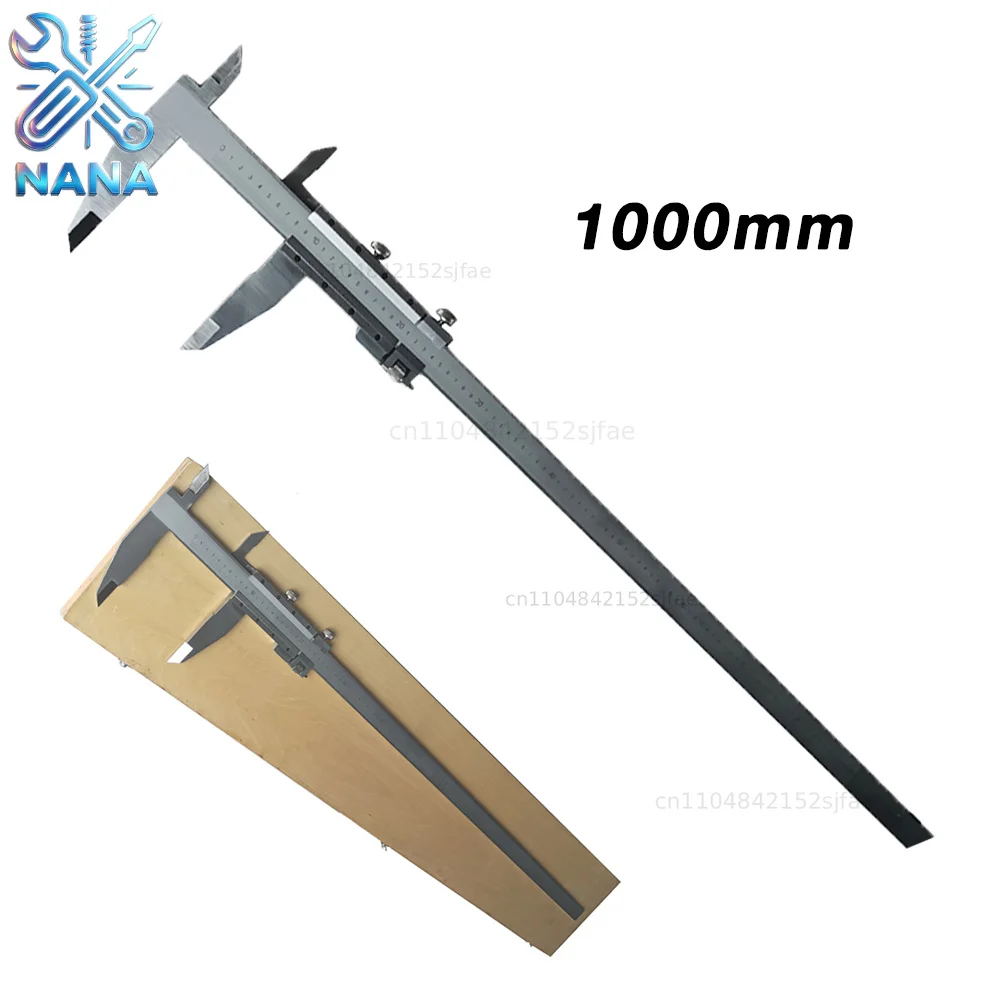 0-1000mm messschieber Heavy Duty Vernier Caliper Carbon Steel 1000mm vernier caliper slider caliper with nib jaws