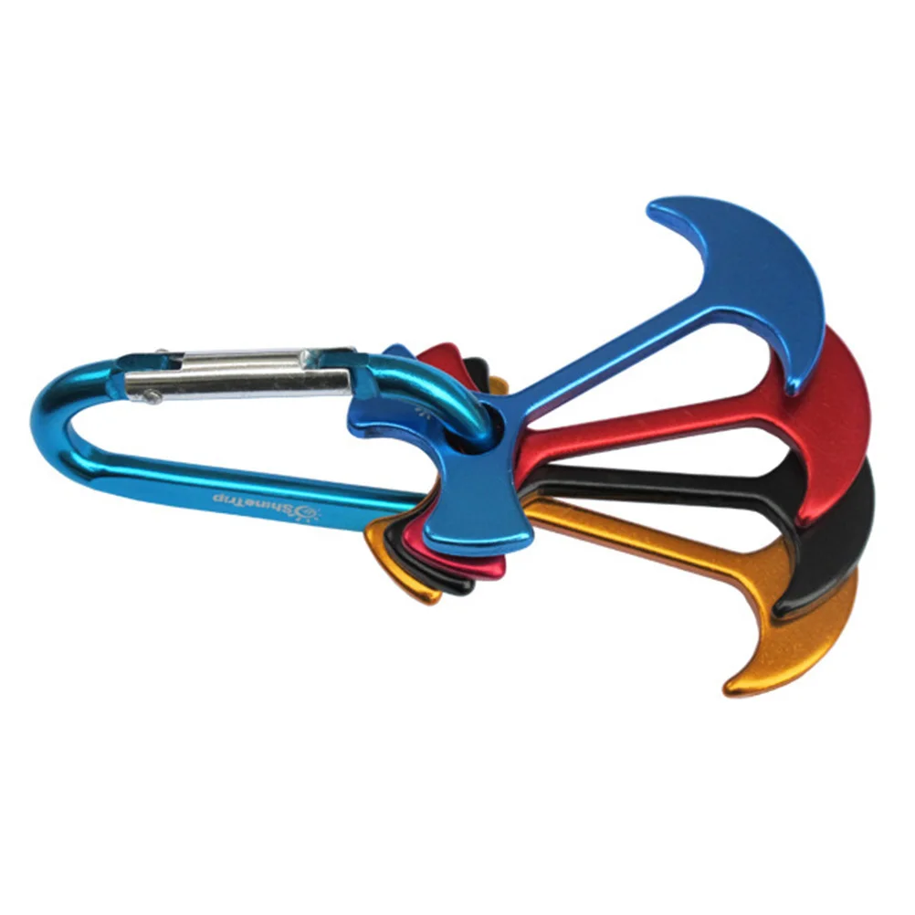 

8Pcs Aluminum Alloy Fishbone Deck Nails Tent Pegs for Outdoor Camping Hiking Backpacking Picnic Floor Nail Set Red Blue Black