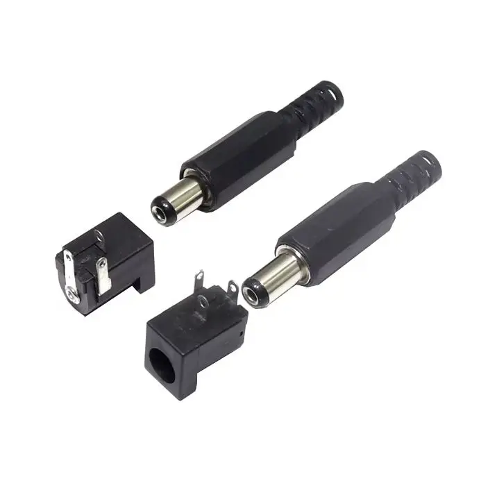 【5Set】Hot Sale DC-005 DC Power Jack Socket Connector DC005 5.5x2.5mm 5.5x2.1mm 5.5x1.7mm 4.0 4.8x1.7mm 3.5x1.35mm Plug-in 3Pin