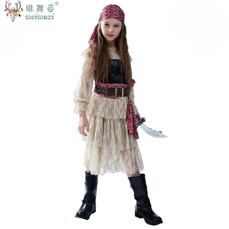 

Pirate Party Costumes Handsome Role Playing For Children And Girls Stage Performance Costumes Halloween Carnival Party Costumes