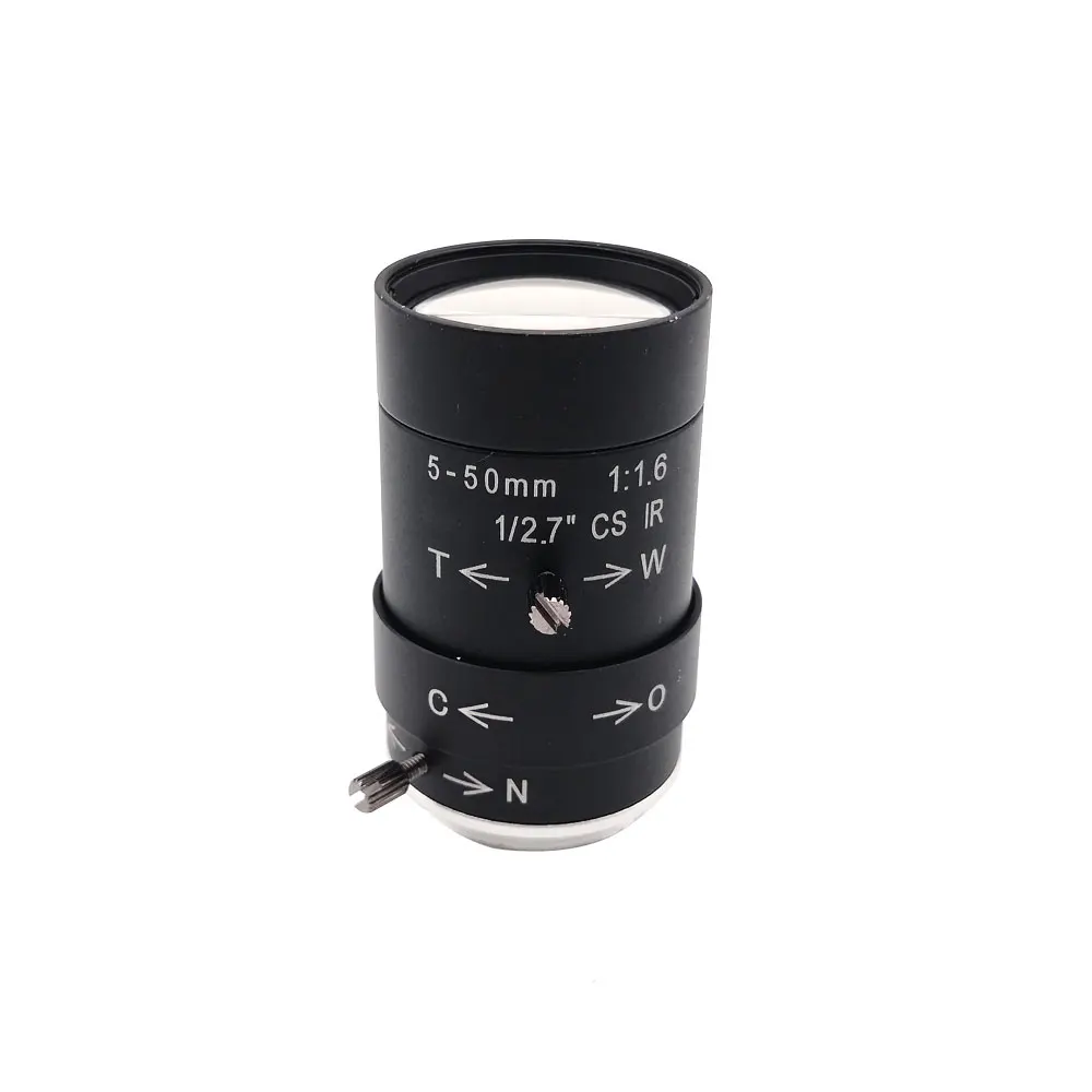 2.8-12mm 5-50mm 6-60mm HD mégapixels CS objectif Zoom Varifocal mise au point manuelle objectif de vidéosurveillance IR pour boîte de caméra de vidéosurveillance de sécurité