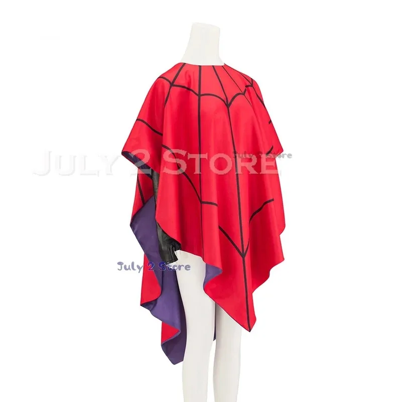 

COSda@2025 Tv Lydia Cosplay Fantasy Women Red Cloak ONLY Costume Beetle Fantasia Spider Web Cape Outfits Halloween Carnival Sui