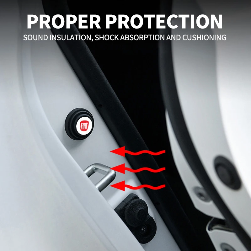 1/2/4Pcs Silicone Car Door Shock Pad Stickers For Fiat BMW M Mercedes Benz AMG Audi Sline Mazda Opel Cadillac Land Rover Toyota