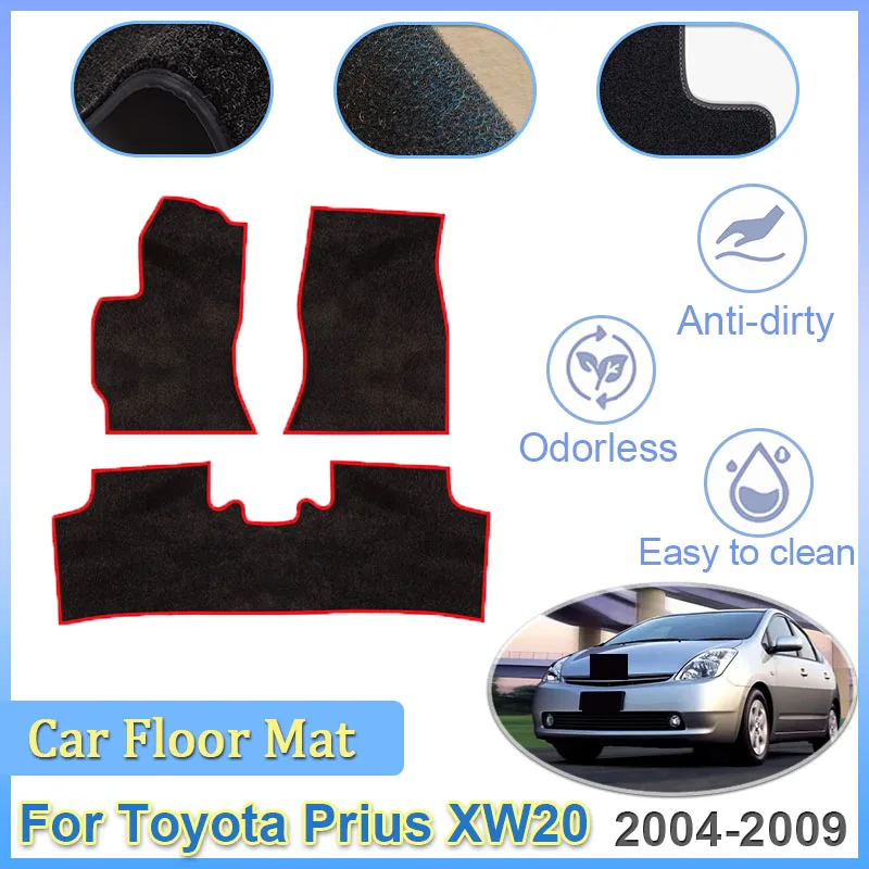 

Автомобильные коврики для Toyota Prius XW20 2004 ~ 2009 2007, панельные подушечки для ног, ковры, накидка, коврики для ног, наклейки, автоаксессуары