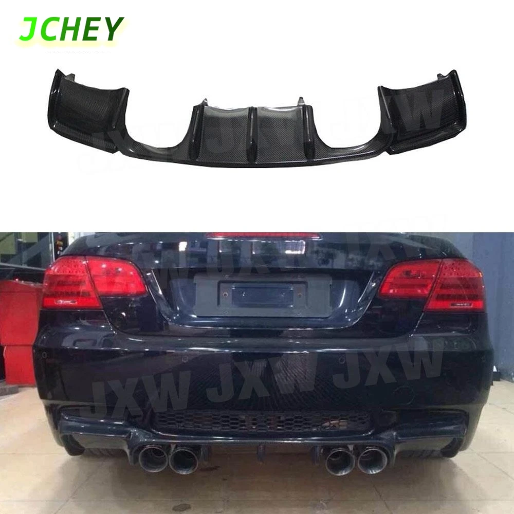 

JCHEY задний диффузор из углеродного волокна, спойлер для BMW E92 M3 Coupe E93 M3 Convertible 2009-2012, защита автомобильного бампера FRP