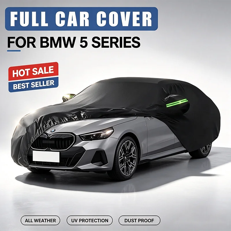 For BMW 5 Series Oxford Cloth Full Car Cover Waterproof Dustproof UV Sun Snow Outdoor Protection