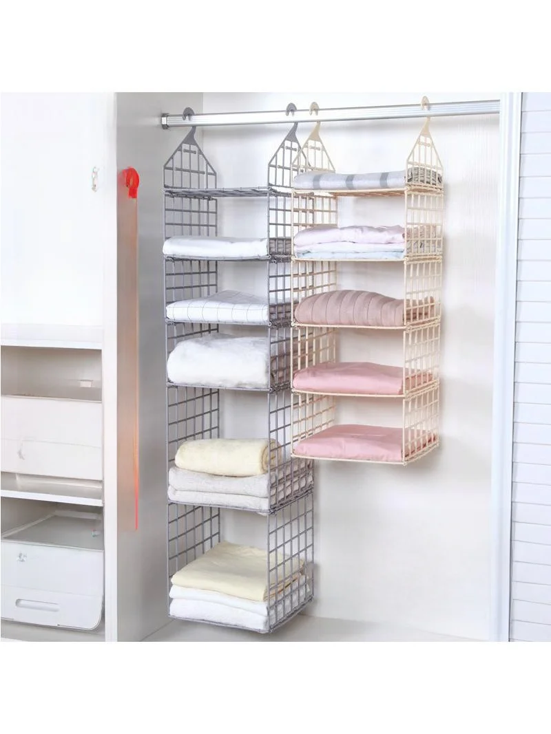 modern-minimalist-home-wardrobe-organizer-clothes-storage-rack-hanging-shelf-basket-multi-layered-closet-clothes-hanger