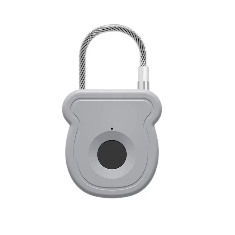 【RECOMENDAR】Keyless Fingerprint Biometric Padlock Electric Lock With USB Charging 20 User Capacity Plastic Design Material
