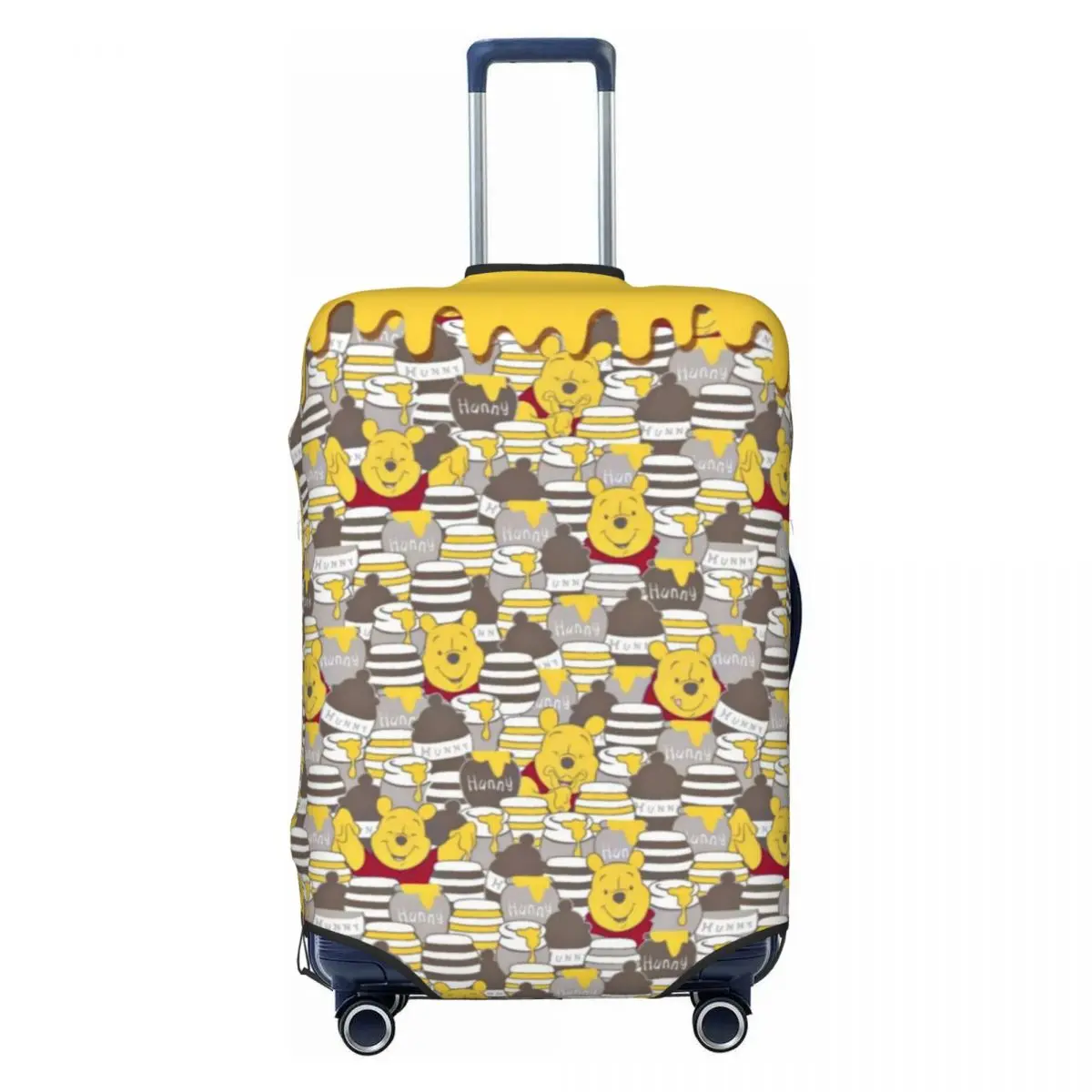 

Custom W-Winnie The Pooh Luggage Cover Elastic Travel Suitcase Protective Covers Fits 18-32 Inch