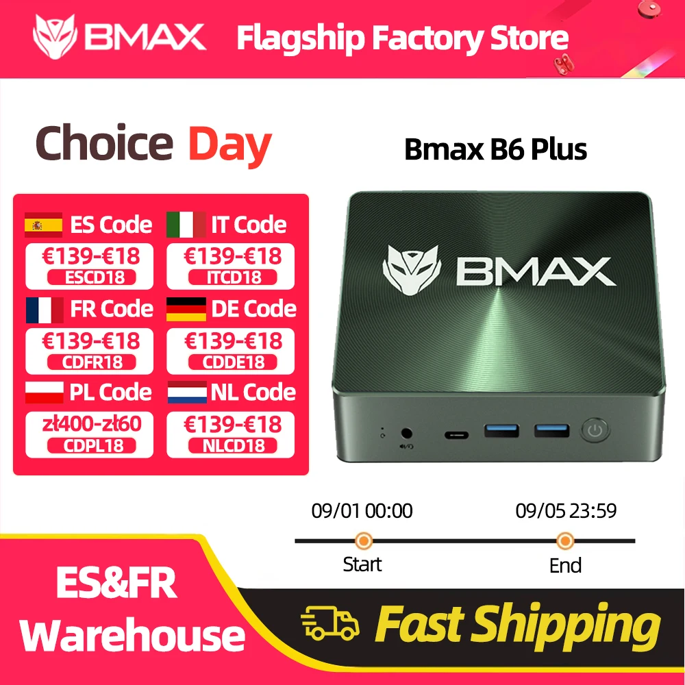 Immagine di Bmax B6 Plus Mini Pc Intel I3-1000Ng4 Windows 11: mai costato così POCO! (-290€)