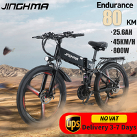 JINGHMA R3 Electric Bicycle 48V 800W e bike men's Mountain bike 26 inch Adult Electric bike Off-road Bike 48V12.8Ah City Ebike