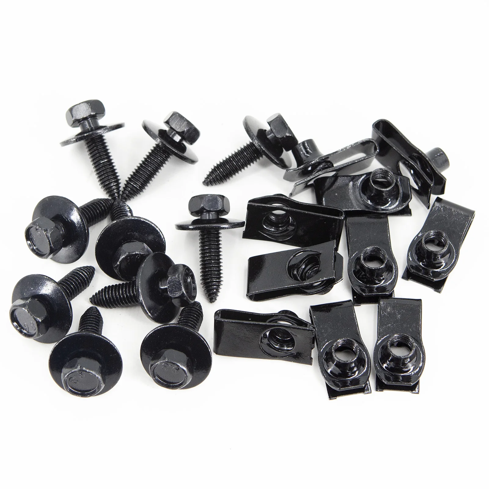 

Car Body Bolts & U-nut Clips M8-1.25 Screw Engine Splash Shield Fender Liner Retainer Fastener Rivet For GM Ford Chevy Buick GMC