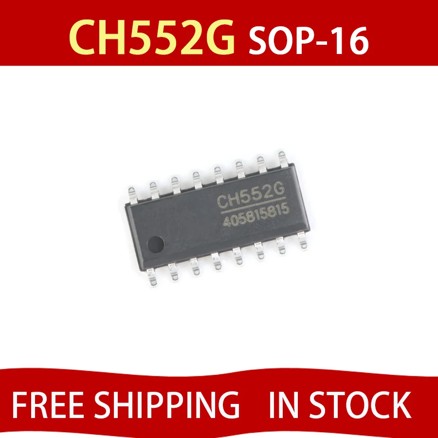 

5 шт. CH552G 100% новый CH455G 552G CH552 SOP-16 в наличии, новый