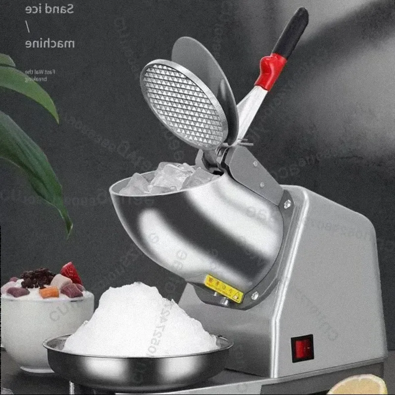 Commercial Household  Electric Ice Crusher Machine Shaved Ice Snow Cones Snow Flakes Maker Crusher