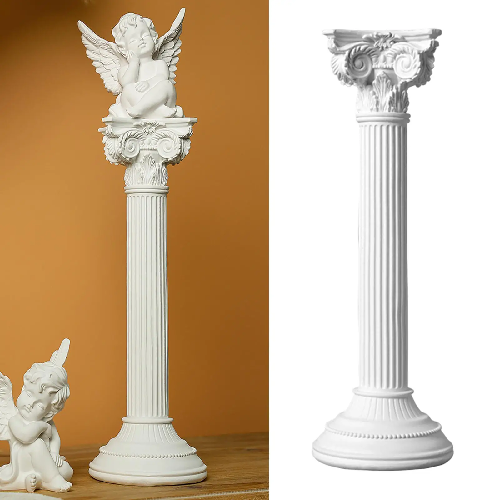 Resin Greek Column Decorative Figure Modern Home Ornament for Desk Decoration and Living Room Decor