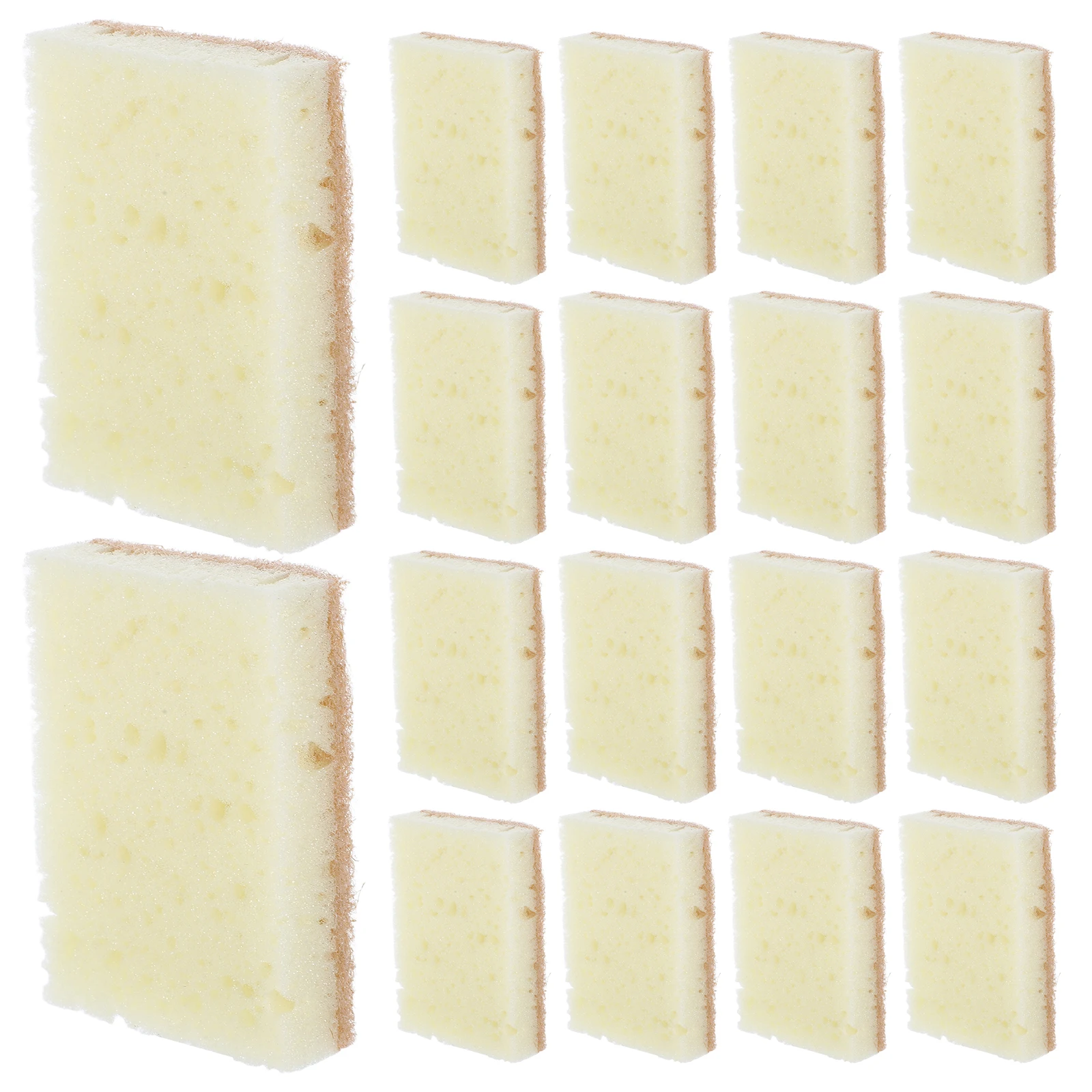 

24 Pcs High Bubble Kitchen Sponges Non Scratch Dish Washing Heavy Duty Cleaning Sponge Bathroom Foam Seaweed Cotton Scrubber