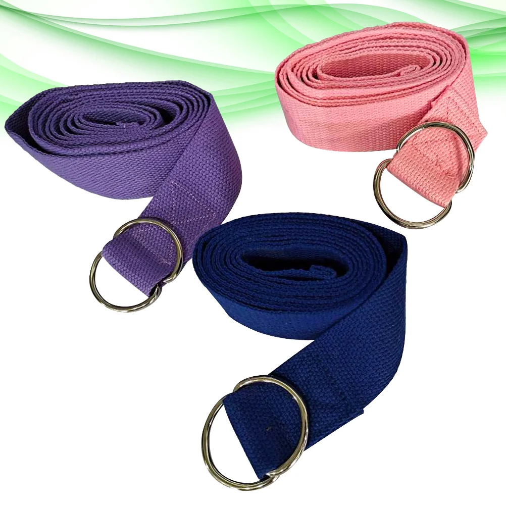 3 stks yoga stretchbanden dubbele ringen spanriem verdikte trekband fitnessaccessoires voor training