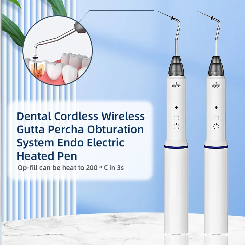 

HEXION Dental Cordless Gutta Percha Obturation System Endo Heated Pen 2 Tips Lab 3 Seconds Rapid Heating Endodontic Root Tools