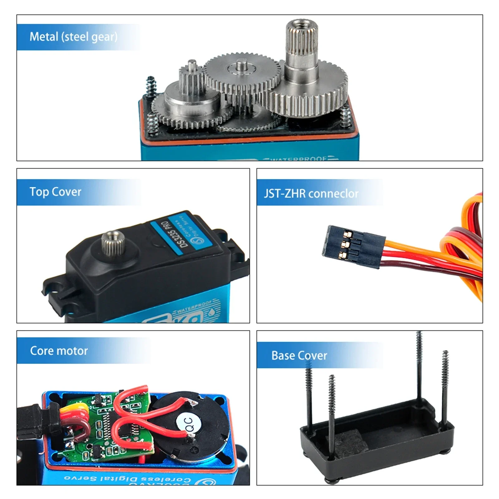 DS3235 PRO 35kg Digital RC Servo Coppia elevata DS3235SG All Metal Gear Coreless Motor Servo impermeabile per RC Robot Car Truck