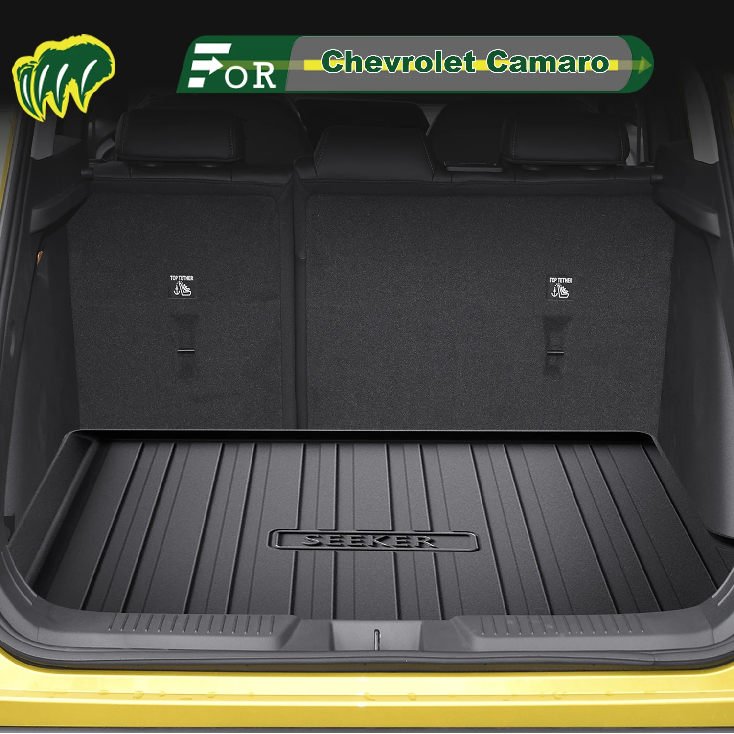 

Для Chevrolet Camaro 2022-2025 TPE индивидуальный коврик для багажника автомобиля всесезонный коврик для багажника 3D-образный коврик для багажника Защитный коврик для заднего багажника