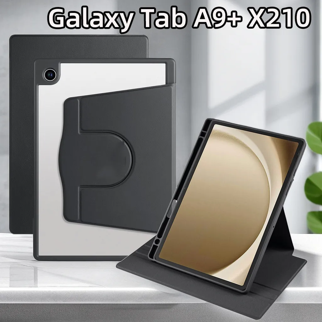 

Акриловый чехол для Samsung Galaxy Tab S10+ S10 Plus 12.4 S9 FE Plus S7+ 12.4 S8 A9 Plus 11 A8 S6 Lite Кожаный чехол с слотом для ручки