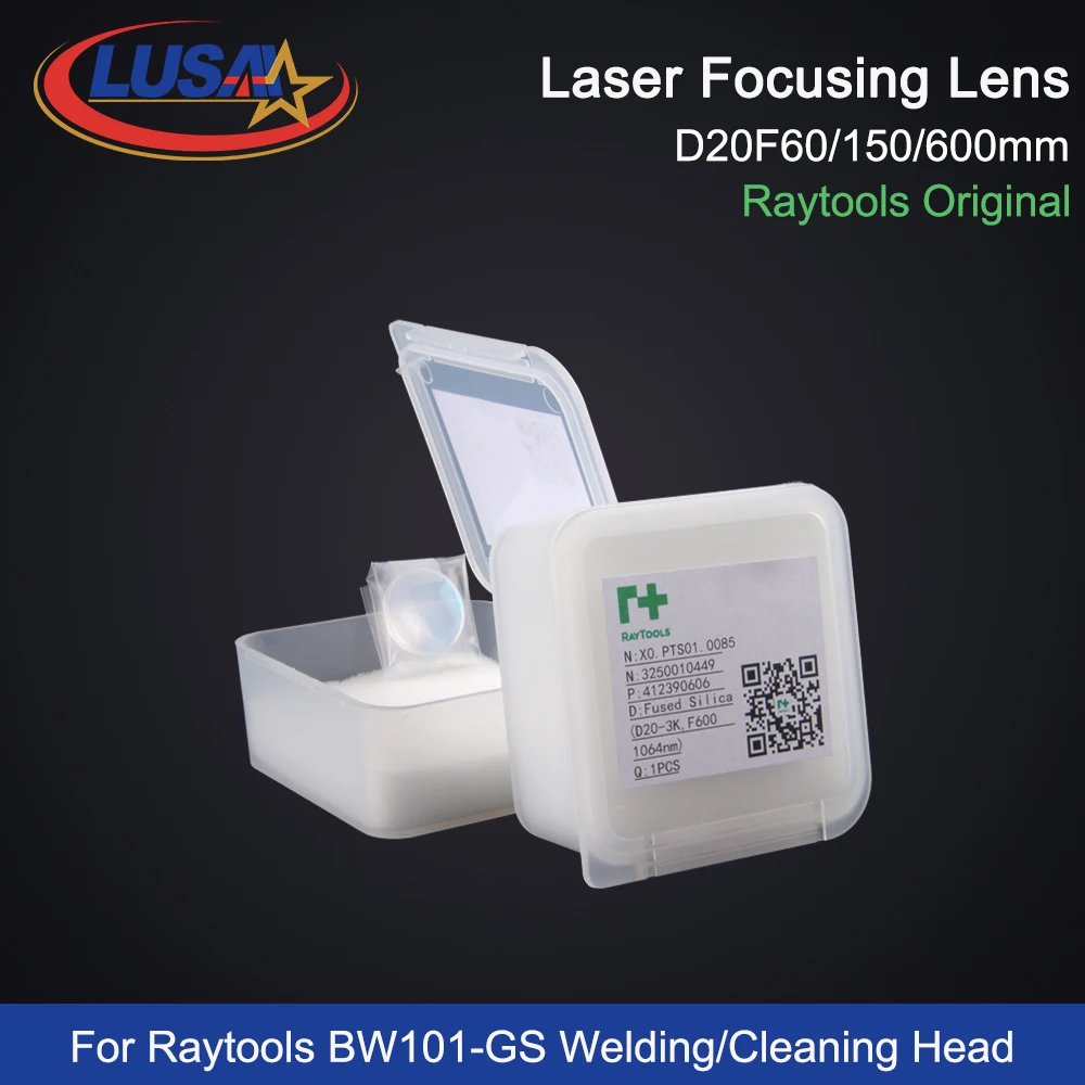 

LUSAI Raytools Original Laser Welding Focusing/Collimating Lens D20F60/150/600mm For BW101-GS Single Galvo Handheld Welding Head