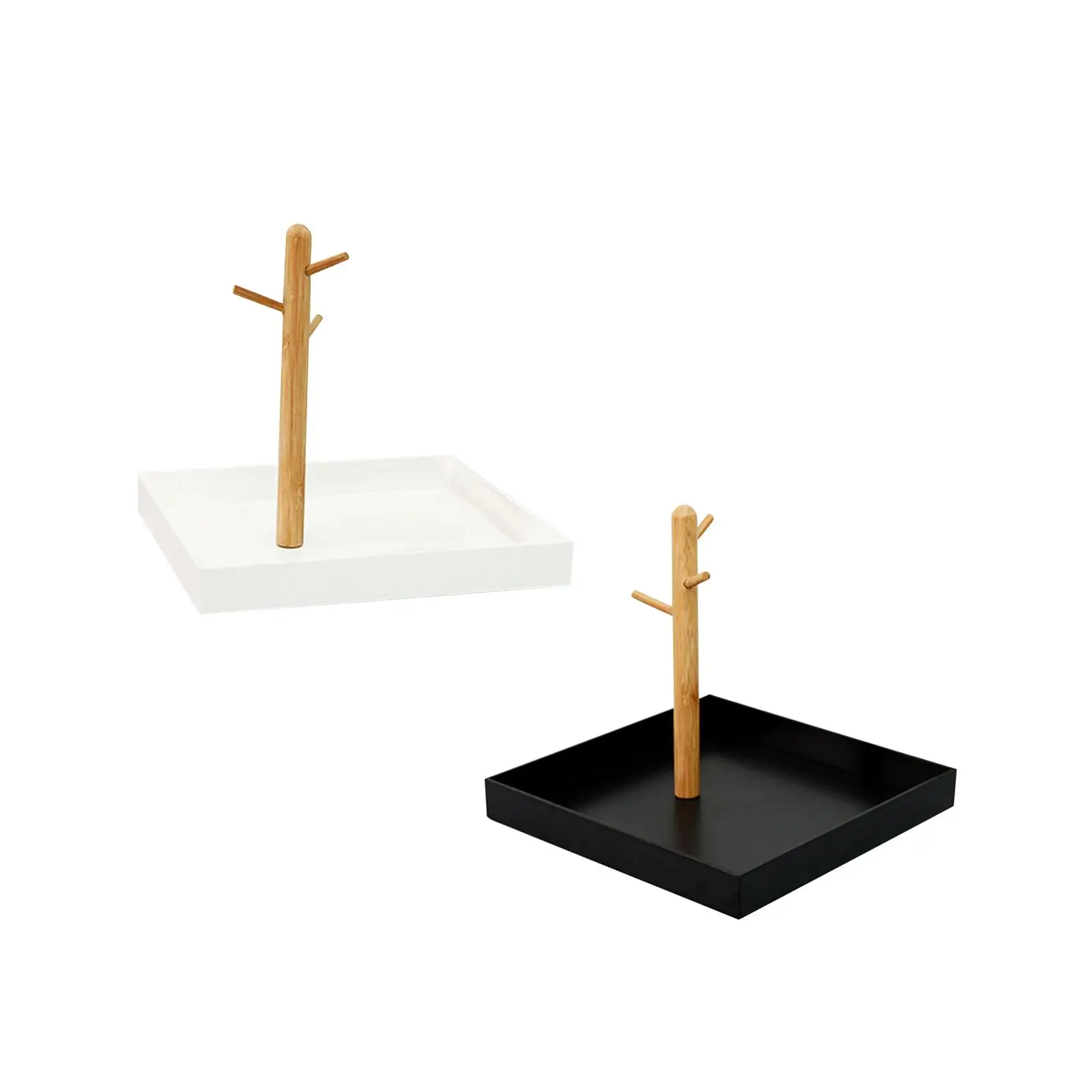 Bandeja de joyería, ganchos de almacenamiento, mesa de porche, bandeja para llaves de entrada, organizador colgante de 3 niveles para relojes, anillos de entrada para encimera, hogar