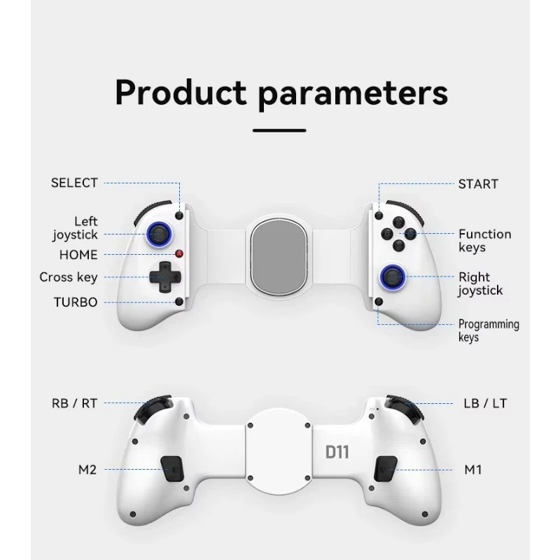 Stretching Wireless Game Controller For SWITCH/Android/Apple IOS Tablet For PS3/PS4/XBOX Gamepad Streaming