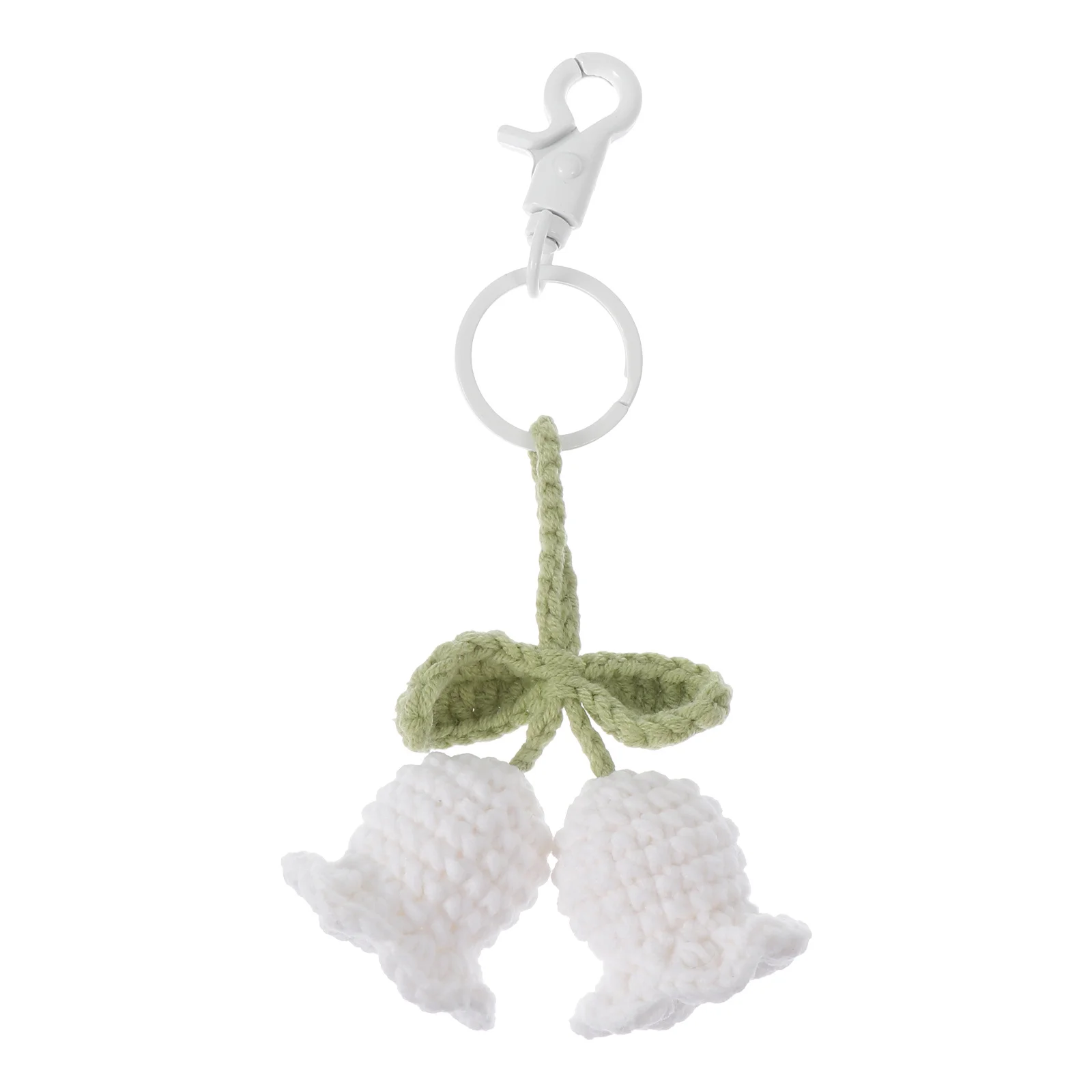 

1Pcs Handmade Knitted Flower Key Pendant Cute Woven Keychain Decor for Bag Backpack Luggage Keyring Gift Light and Portable