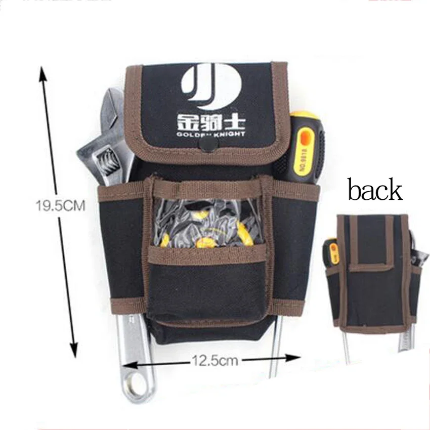 Multifunctional Electrician Tool Bag Waterproof Oxford Tools Kit Pockets & Waist Belt , bolsas para herramientas