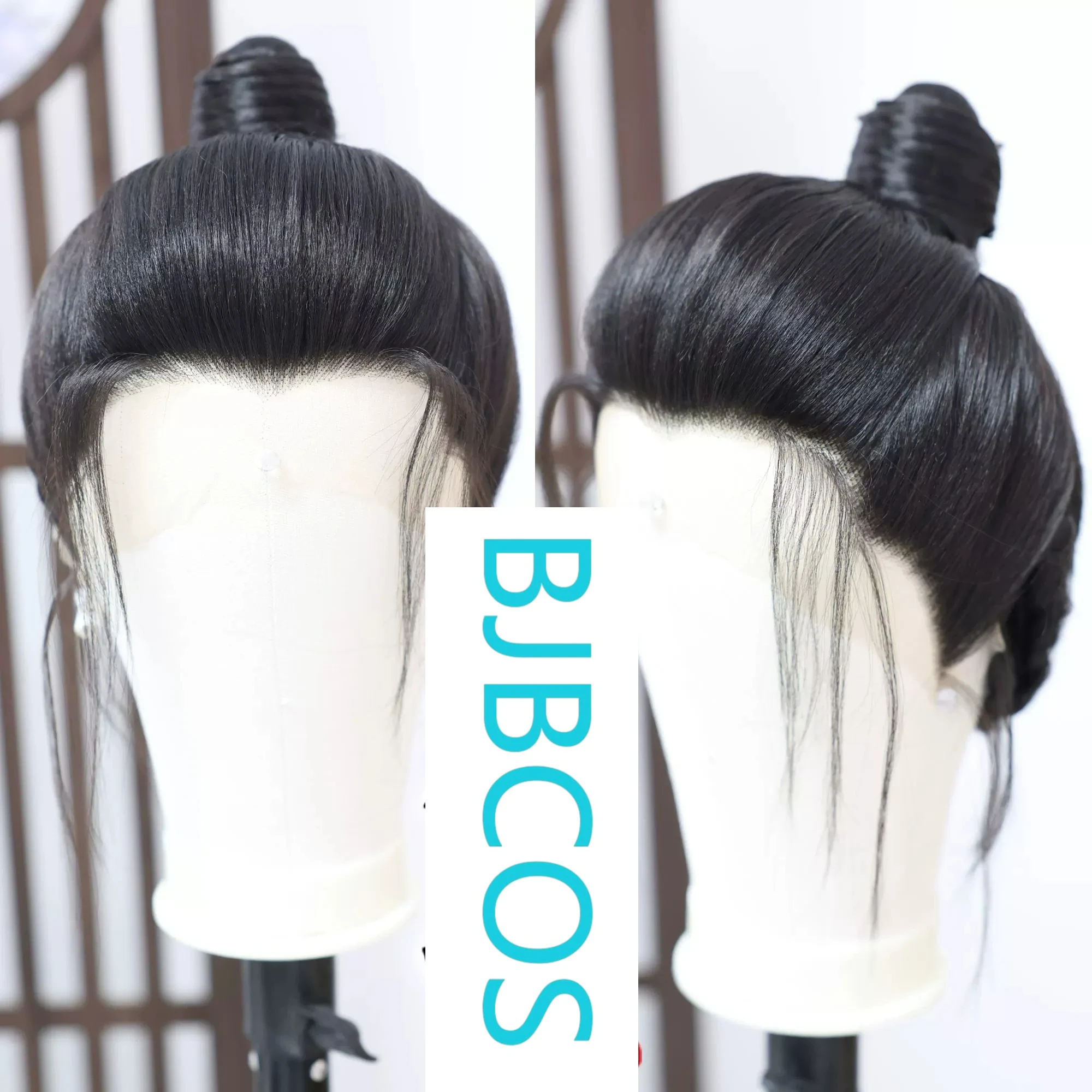

[Styled Wig]Ancient costume wig, Wang Ye COS long hairstyle, paired with Hanfu Lace Front Wig three pointed lace hair cover