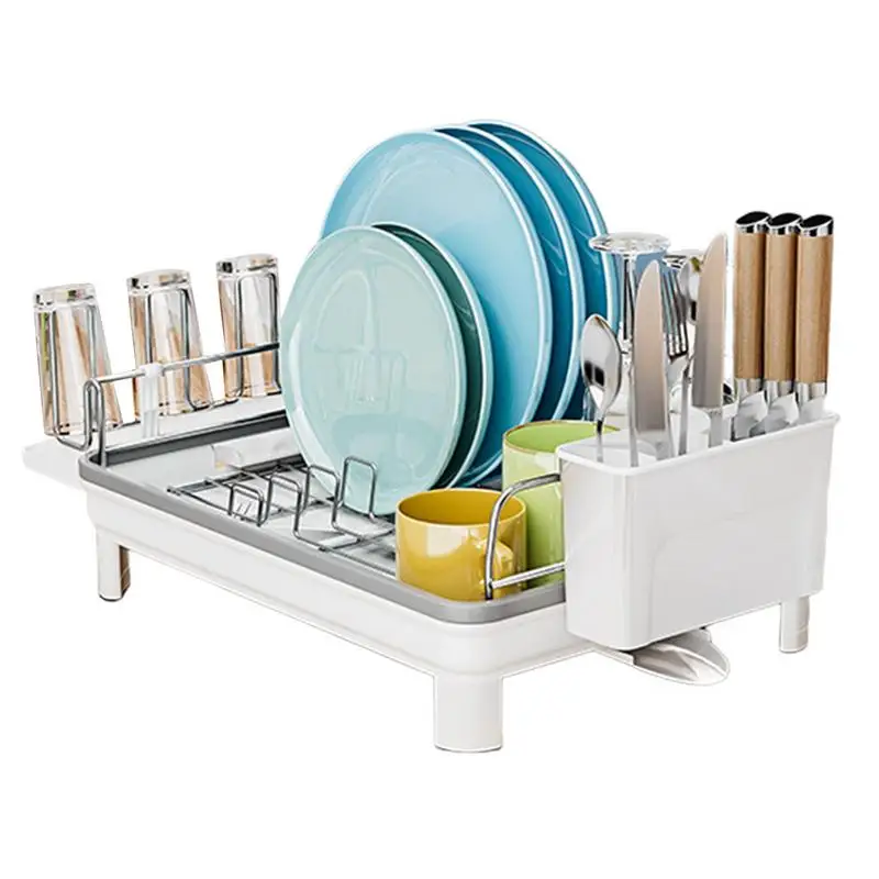 Dish Drying Rack Maximize Counter Space Dish Drying Mat Flexible Placement Dishes Protector Sink Mat Kitchen Counter Organizer