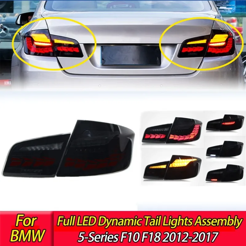 

Full LED Dynamic Tail Lights Assembly Car Auto Turn Signal Taillights For BMW 5-Series F10 F18 2012-2017 For M5 Saloon Body Kit