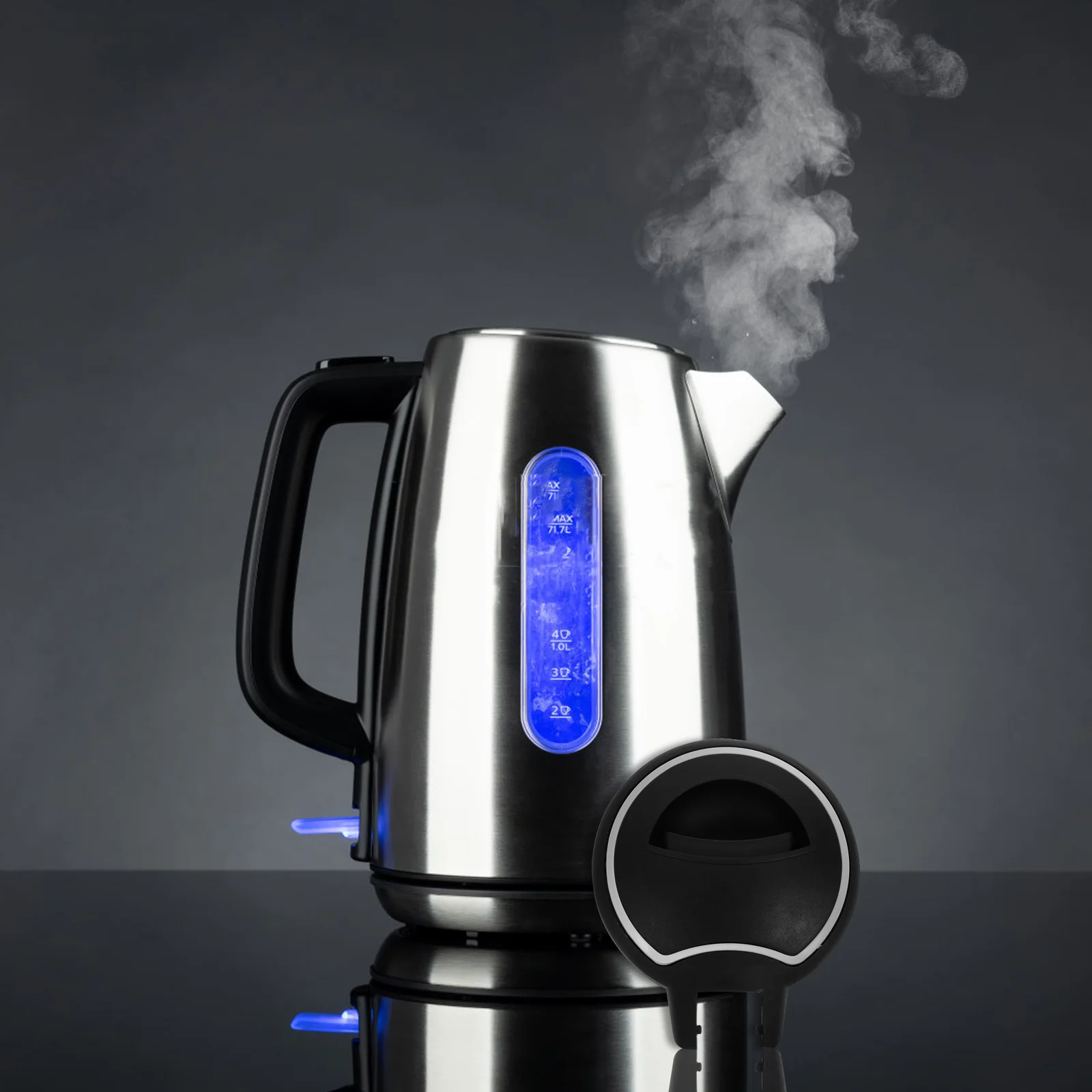 Hot Water Dispenser Electric Kettle Lid Electrical Caps Tea Kettles Automatic Shut off Black Cover for Teakettle