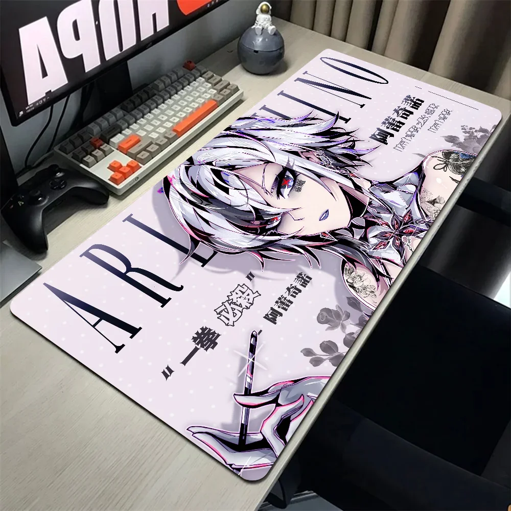 1pc Anime Girl Hentai Arlecchino Genshin Impact Mouse Mat Desk Mat With Pad Gaming Accessories Prime Gaming XXL