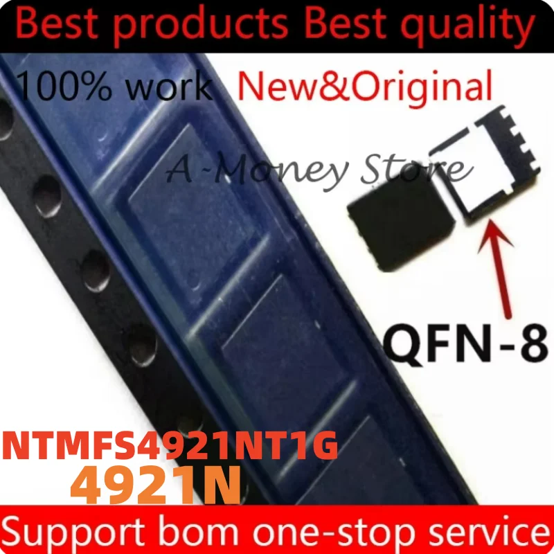 

(10-20 шт.) NTMFS4921NT1G NTMFS4921N 4921N QFN-8